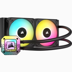 Corsair cpu cooler h100i elite capellix xt liquid  cold plate material copper radiator material aluminum pwm yes corsair icue compatibility yes tubing length 400mm coldplate dimensions 56 x 56mm tubing material black sleeved low-permeation rubber radiator,  Ventilatoare carcasa | electropc.ro