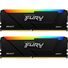Kingston 16gb 3600mt/s ddr4 cl17 dimm (kit of 2) fury beast rgb,  Memorii RAM Desktop | electropc.ro