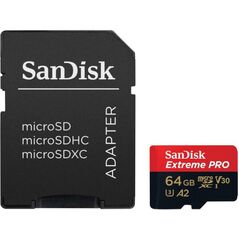 Micro secure digital card sandisk extreme plus, 64gb, clasa 10, r/w speed: up to 100mb/s/ 90mb/s, include adaptor sd (pentru telefon),  Carduri memorie | electropc.ro