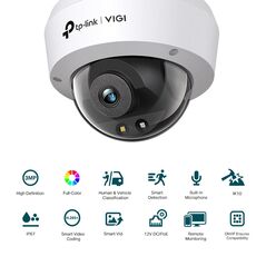 Tp-link camera ir de supraveghere dome pentru exterior vigi c230(2.8mm), senzor imagine: cmos 1/2.8", lentila 2.8mm, f1.6, weatherproof: ip67, infrarosu: 30m, unghi vizualizare: horizontal fov: 107.5°, vertical fov: 57.2°, diagonal fov: 128.7°, detectare:,  Camere supraveghere IP | electropc.ro