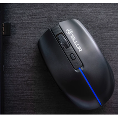 Mouse wireless tellur silent click, interfata usb, rezolutie 1600 dpi, 6 butoane, negru,  Mouse | electropc.ro