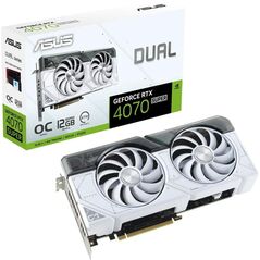 Placa video asus geforce rtx 4070 super dual oc white 12gb gddr6x 192-bit dlss 3.0,  Placi video | electropc.ro