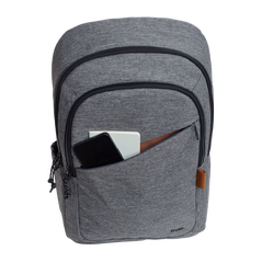 Rucsac laptop trust avana pentru laptop-uri cu diagonala de 16", material pom, rpet polyester, rpet twill polyester, volum 20 l, gri,  Genti laptop | electropc.ro