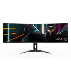 Gigabyte monitor gaming 49", display 1,196.7 x 339.2 mm, backlight edge, anti-glare, rezolutie:  5120 x 1440(dqhd, luminozitate: 250 cd/m2(typ), contrast: 1500000:1, unghi vizualizare: 178°(h)/178°(v), timp raspuns: 0.03ms gtg, rata refresh: 144hz, interf,  Monitoare LED | electropc.ro