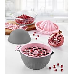 Storcator manual pentru citrice/ rodie, plastic, gri, cooking by heinner,  Accesorii bucatarie | electropc.ro