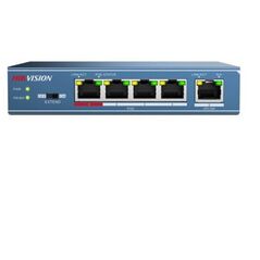Switch hikvision ds-3e0105p-e(b), 4-port, poe,  Switch-uri | electropc.ro