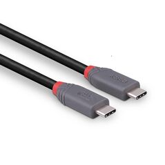 Cablu lindy 0.8m usb 4 type c 40gbps anthra line, rezolutie maxima suportata 3840x2160@60hz, 7680x4320@60hz , latime de banda suportata 40gbps, gri,  Cabluri periferice | electropc.ro