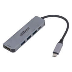Dahua 5 in 1 usb 3.1 type-c to hdmi docking station, intrare: usb type- c, iesire: 3 x usb 3.0, 1 x hdmi, 1 x pd, dimensiuni:101.0 mm × 28.0 mm × 10.0 mm, greutate: 40g.,  Hub-uri USB | electropc.ro