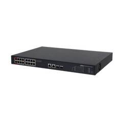 Dahua switch 20 porturi, 16 portuti poe, unmanaged, layer 2, capacitate switch: 52gbps, forwarding rate 29.76 mpps, standarde retea: ieee802.3, ieee802.3u, ieee802.3x, ieee802.3ab, ieee802.3z interfata: 16 × rj45 10/100/1000 m (poe), 2 × rj45 10/100/1000 ,  Switch-uri | electropc.ro