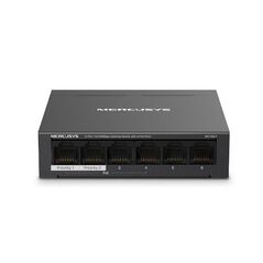 Mercusys desktop switch ms106lp 6 porturi 10/100mbps, standarde si protocoale  ieee 802.3x flow control, 4 porturi poe, buget poe 40w, dimensiuni: 99.8*98*25mm.,  Switch-uri | electropc.ro