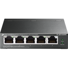 Switch tp-link tl-sg105mpe, 5 porturi gigabit, desktop, easy smart, poe, 10gbps capacity, porturi poe: 1-4, buget poe: 120w.,  Switch-uri | electropc.ro