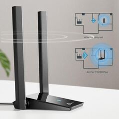 Tp-link archer tx20u adaptor usb wireless ax1800 cu două antene high- gain, dimesnsiuni; 84 × 156.3 × 19.2 mm, standarde wireless: ieee 802.11a/b/g/n/ac/ax, rada semnal: 2.4 ghz: 574mbps, 5 ghz: 1201mbps, securitate wireless: wep, wpa/wpa2/wpa3, wpa-psk/w,  Routere Wireless | electropc.ro