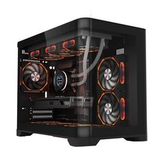 Carcasa 1stplayer uv6 cube tower argb negru,  Carcase | electropc.ro