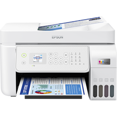 Multifunctional inkjet color epson ecotank ciss l5316, culoare: alb, dimensiune a4(printare,copiere, scanare, fax), printare borderless, viteza 33ppm alb-negru, 15ppm color, rezolutie 5760 x 1440 dpi, alimentare hartie 100 coli, adf 30 coli, scanner cis, ,  Multifunctionale Inkjet | electropc.ro