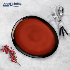 Set 4x farfurie ovala ceramica 28 cm, vulcano, art of dining by heinner,  Farfurii & Boluri de Servire | electropc.ro