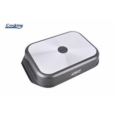 Tava aluminiu cu acoperire ceramica 39.5x26 cm, dark line, cooking by heinner,  Tavi copt | electropc.ro