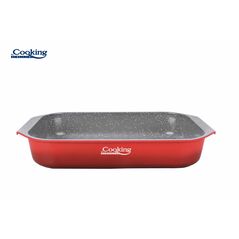 Tava aluminiu cu acoperire ceramica 39.5x26 cm, red line, cooking by heinner,  Tavi copt | electropc.ro