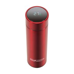 Termos inox 450 ml, cu indicator led pentru temperatura,, rosu, art of dinning by heinner,  Cani & Cesti | electropc.ro
