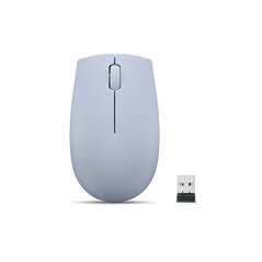 Lenovo 300 wireless compact mouse frost blue, tip: standard, rezolutie (dpi): 1000 dpi, butoane/rotite, 3, interfata mouse/ tehnologie: wireless, interfata receiver, dongle usb 2.4ghz, culoare: albastru, dimensiune (mm): 97.91 x 57.99 x 32.53 mm, greutate,  Mouse | electropc.ro
