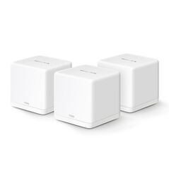 Mercusys halo h60x(3-pack) whole mesh wi-fi6 system, ax1500, dual-band, standarde wireless: ieee 802.11ax/ac/n/a 5 ghz, ieee 802.11n/b/g 2.4 ghz, viteza wireless: 1201 mbps on 5 ghz, 300 mbps on 2.4 ghz, dimensiuni:88 × 88 × 88 mm, interfata: 3 x 10/100/1,  Routere Wireless | electropc.ro