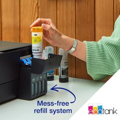Multifunctional inkjet color epson ecotank ciss l3230, dimensiune a4 (printare,copiere, scanare), printare borderless, viteza 33ppm alb- negru, 15 ppm color, rezolutie 5760 x 1440 dpi, alimentare hartie 100 coli,scanner cis rezolutie 600 x 1200 dpi, consu,  Multifunctionale Inkjet | electropc.ro