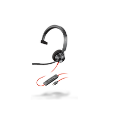 Poly blackwire 3310 monaural usb-c headset +usb-c/a adapter,  Casti audio | electropc.ro