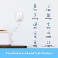 Tp-link mini smart wi-fi socket tapo p110(4-pack), protocol: ieee 802.11b/g/n, bluetooth 4.2 (doar pentru onboarding), 2.4 ghz, cerințe de sistem: android 4.4 sau o versiune mai recentă, ios 9.0 sau o versiune mai recentă, cerinte de alimentare: ac 220-24,  Smart home | electropc.ro