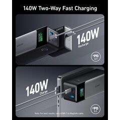 Baterie externa anker 24000mah, 140w , 1 x usb, 2 x usb type-c, led pt. status baterie, 5v/3a, negru,  Baterii portabile | electropc.ro