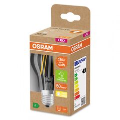 Bec led osram classic a60, ultra efficient light, e27, 2.5w (40w), 525 lm, lumina calda (3000k), cu filament,  Becuri si Tuburi LED | electropc.ro