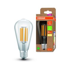 Bec led osram edison a64, ultra efficient light, e27, 4w (60w), 840 lm, lumina calda (3000k), cu filament,  Becuri si Tuburi LED | electropc.ro