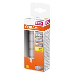 Bec led osram line, r7s, 13w (100w), 1521 lm, lumina calda (2700k), 118mm, Ø29mm,  Becuri si Tuburi LED | electropc.ro