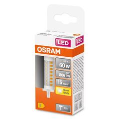 Bec led osram line, r7s, 6.5w (60w), 806 lm, lumina calda (2700k), 78mm, Ø29mm,  Becuri si Tuburi LED | electropc.ro