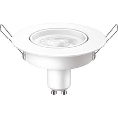 Bec led spot philips, gu10, 4.7w (50w), 345 lm, lumina calda (2700k), 9cm, alb,  Becuri si Tuburi LED | electropc.ro