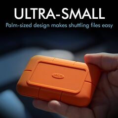 Ssd extern lacie rugged v2, 500gb, orange, usb 3.2,  Hard Disk-uri externe | electropc.ro