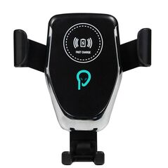 Suport auto si incarcator wireless spacer pt. smartphone 2 in 1, fixare in grilaj, incarcare wireless qi 10w,  Accesorii | electropc.ro