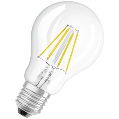 2 becuri led osram base classic a, e27, 4w (40w), 470 lm, lumina calda(2700k), cu filament,  Becuri si Tuburi LED | electropc.ro