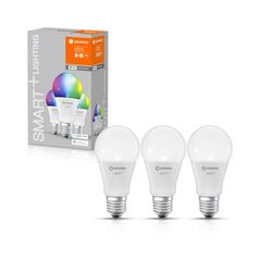 3 becuri led rgb inteligent ledvance smart+ wifi classic multicolour a, e27, 9w (60w), 806 lm, lumina alba si color (2700-6500k),  Becuri si Tuburi LED | electropc.ro