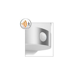 Aplica led pentru exterior cu senzor de miscare philips calgary, 3.5w (30w), 320 lm, lumina calda (2700k), ip44, 94x122x130mm, inox,  Aplice de exterior | electropc.ro