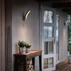 Aplica led pentru exterior cu senzor de miscare philips splay, 3.8w, 800 lm, lumina calda (2700k), ip44, 240x160x80mm, antracit,  Aplice de exterior | electropc.ro