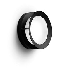 Aplica led pentru exterior philips actea, 12w (83w), 176v, 1200 lm, lumina calda (2700k), ip44, 189mm, negru,  Aplice de exterior | electropc.ro