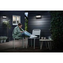 Aplica led pentru exterior philips bustan, 2x4.5w (70w), 1000 lm, lumina neutra (4000k), dimabila, ip44, 78x220x92mm, antracit,  Aplice de exterior | electropc.ro