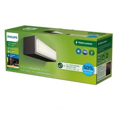 Aplica led pentru exterior philips stratosphere, 3.8w, 800 lm, lumina calda (2700k), ip44, 203x63x68mm, antracit,  Aplice de exterior | electropc.ro