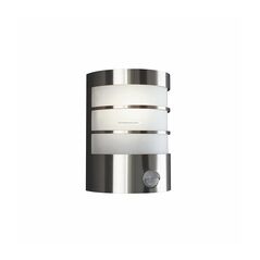 Aplica pentru exterior cu senzor de miscare philips calgary, 1xe27, max 60w, ip44, 100x140x190mm, inox,  Aplice de exterior | electropc.ro