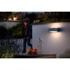Aplica pentru exterior philips hedgehog, 1xe27, max 42w, ip44, 182x160x91mm, gri,  Aplice de exterior | electropc.ro