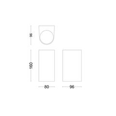 Aplica pentru exterior philips nightingale up&down, 2xgu10, max 2x35w, ip44, 160x96x80mm, negru,  Aplice de exterior | electropc.ro