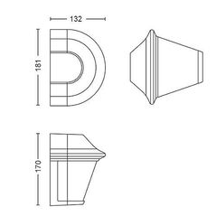 Aplica pentru exterior philips serres, 1xe27, max 42w, ip44, 133x182x170mm, negru,  Aplice de exterior | electropc.ro