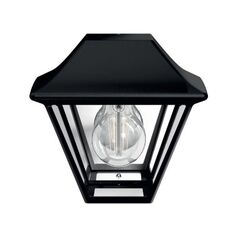 Aplica tip felinar pentru exterior philips alpenglow, 1xe27, max 42w, ip44, 130x181x170mm, negru,  Aplice de exterior | electropc.ro