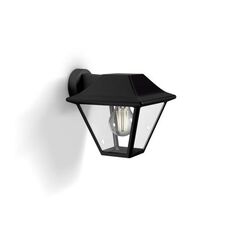 Aplica tip felinar pentru exterior philips alpenglow, 1xe27, max 60w, ip44, 200x174x179mm, negru,  Aplice de exterior | electropc.ro