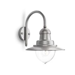 Aplica tip felinar pentru exterior philips raindrop, 1xe27, max 60w, ip44, 381x300x428mm, argintiu,  Aplice de exterior | electropc.ro