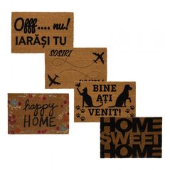 Covoras intrare  60x40 cm, family, heinner home, mix 5 modele/ in bax,  Covorase intrare | electropc.ro